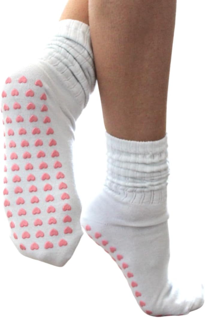 Heart Grip Pilates Socks | Non-Slip & Stylish!
