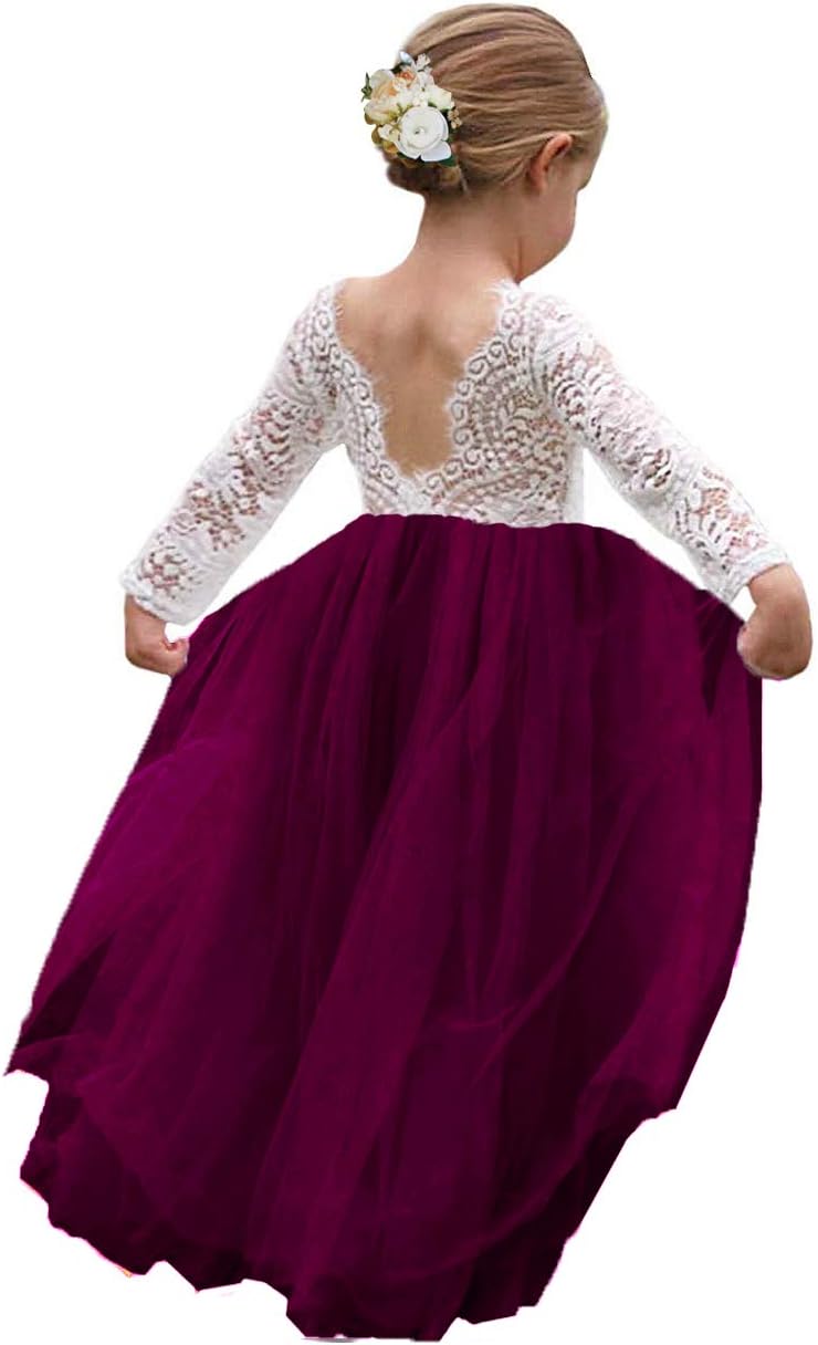 Topmaker Flower Girl Dress for Toddler Baby Girls Special Occasions