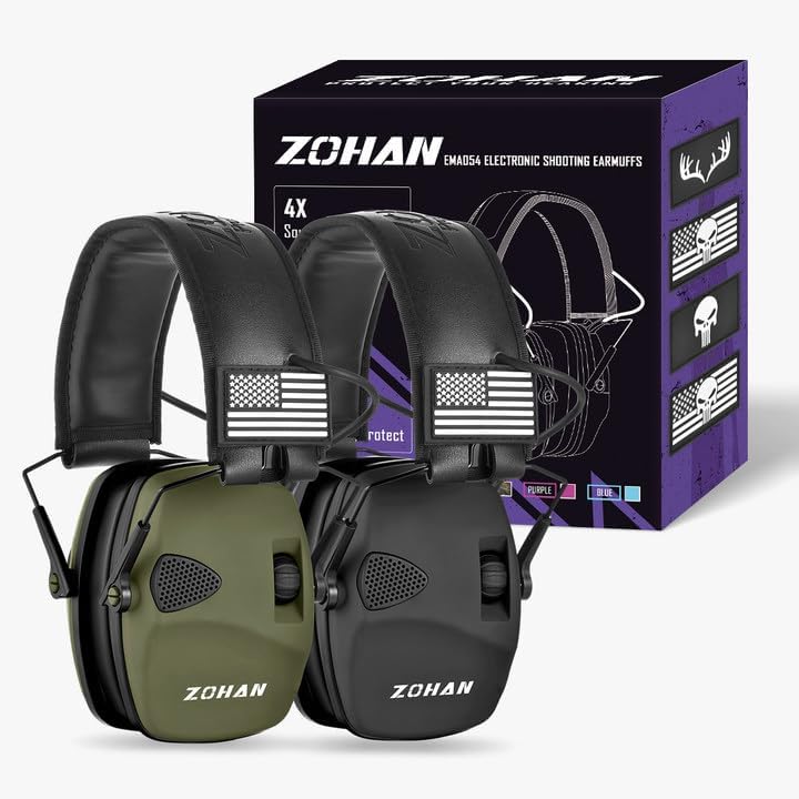 ZOHAN EM054 Electronic Shooting Ear Protection with Amplification