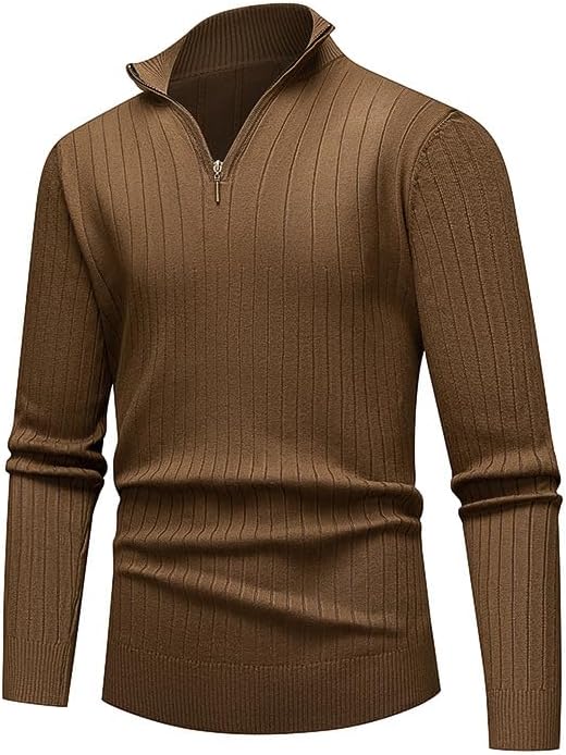 Kenhansion Stylish Half-Zip Sweater for Men