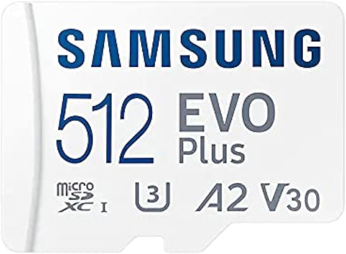 Capture it all with the Samsung Evo Plus 512GB Memory Card