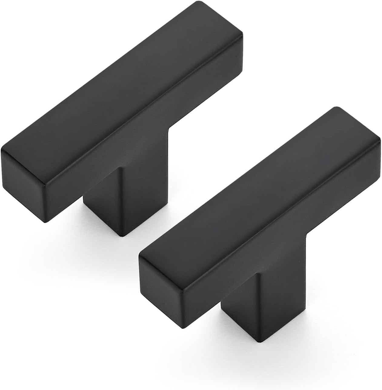 Black Cabinet Knobs - 50 Pack 2 Inch Kitchen Drawer Hardware