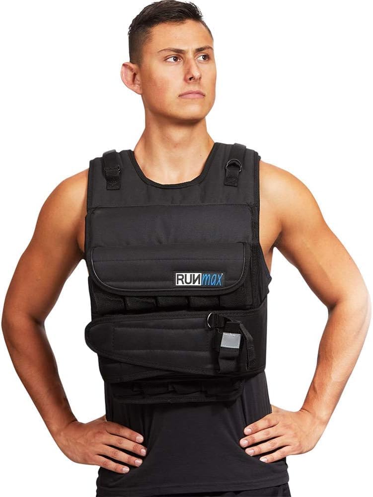 RUNmax 20LBS - 150LBS Adjustable Weighted Vest for Fitness