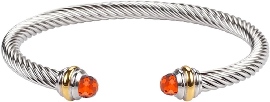 Adjustable Stainless Steel Charm Bracelet by Jeolory