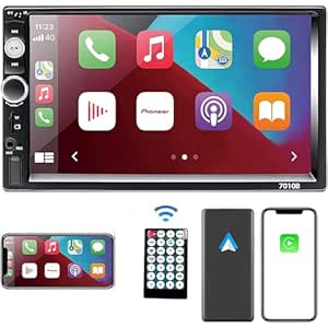 Double Din Car Stereo with Bluetooth, Apple Carplay, Android Auto