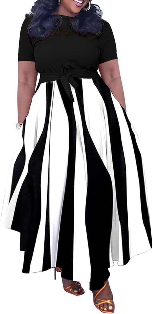 BFFBABY Plus Size A Line Dress for Women - Summer Casual Wear