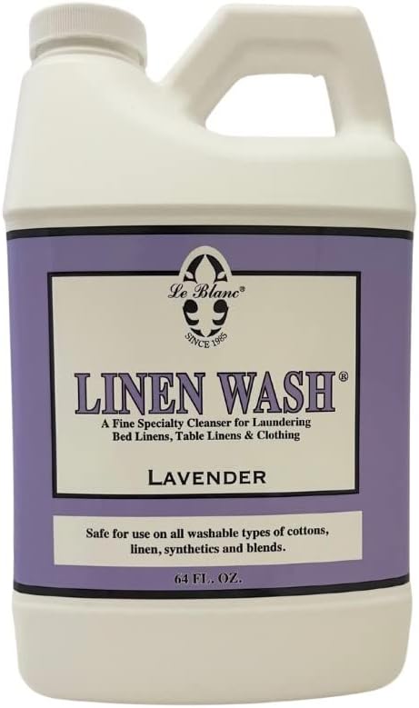 Le Blanc Lavender Linen Wash - Luxury Laundry Cleanser 64 oz