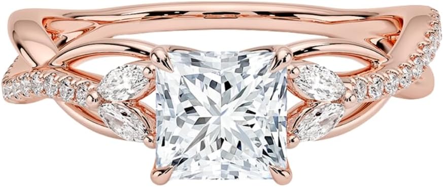 1-3 CT Moissanite Engagement Ring - Handcrafted Elegance