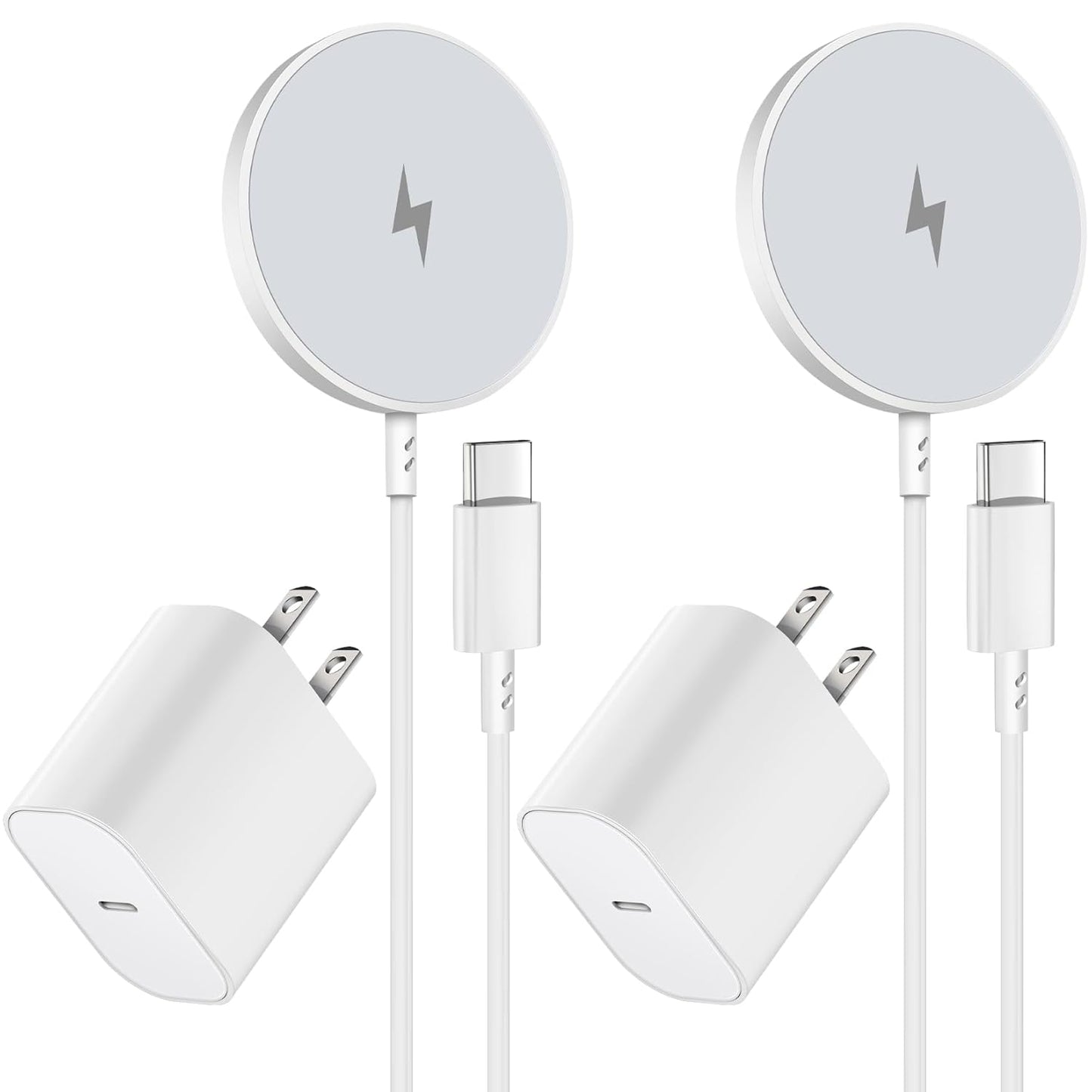 Magnetic Wireless Charger for iPhone 16 15 Fast Charging 2Pack