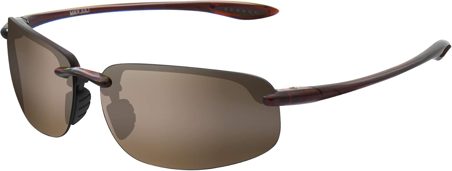 JULI Sports Sunglasses for Men Women - Tr90 Rimless Design