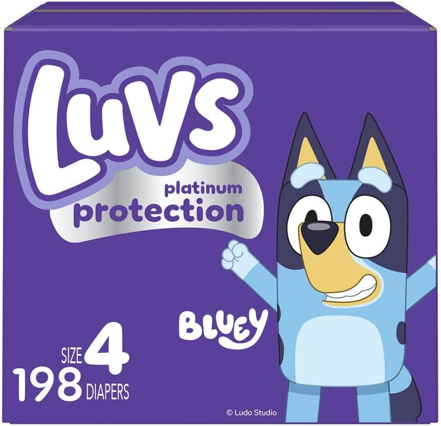 Luvs Size 4 Baby Diapers - 198 Count for Day & Night