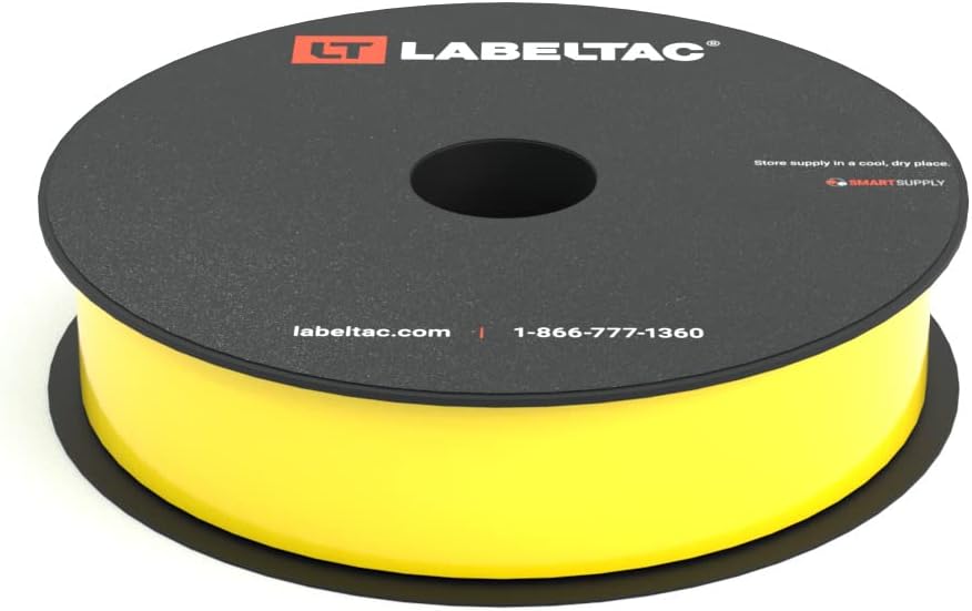 LT4/LT4P/LTPX Label Supply 1in x 150ft Yellow for LabelTac