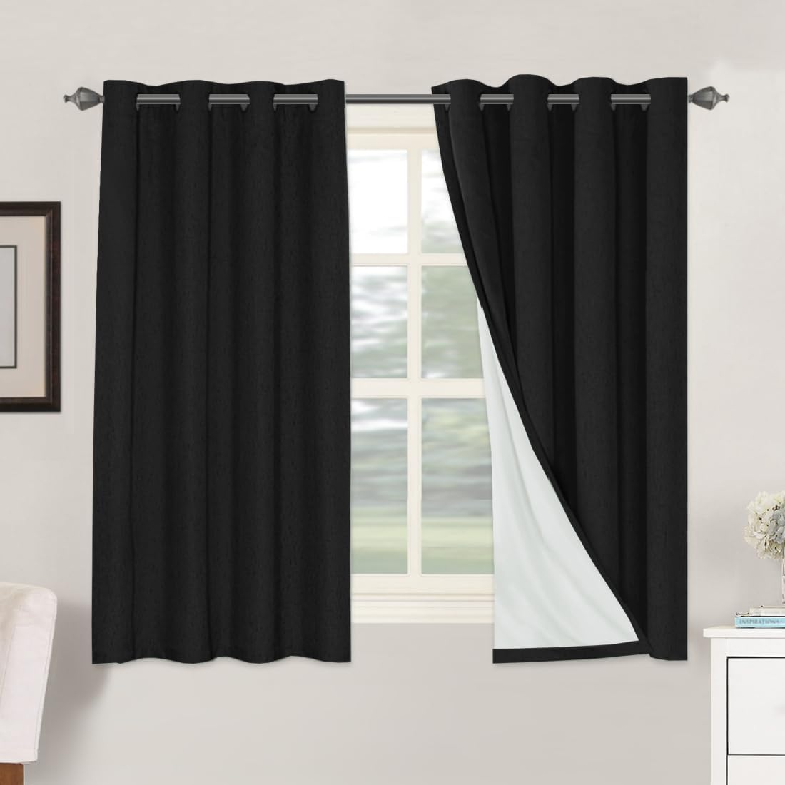 H.VERSAILTEX 100% Blackout Curtains for Bedroom and Living Room