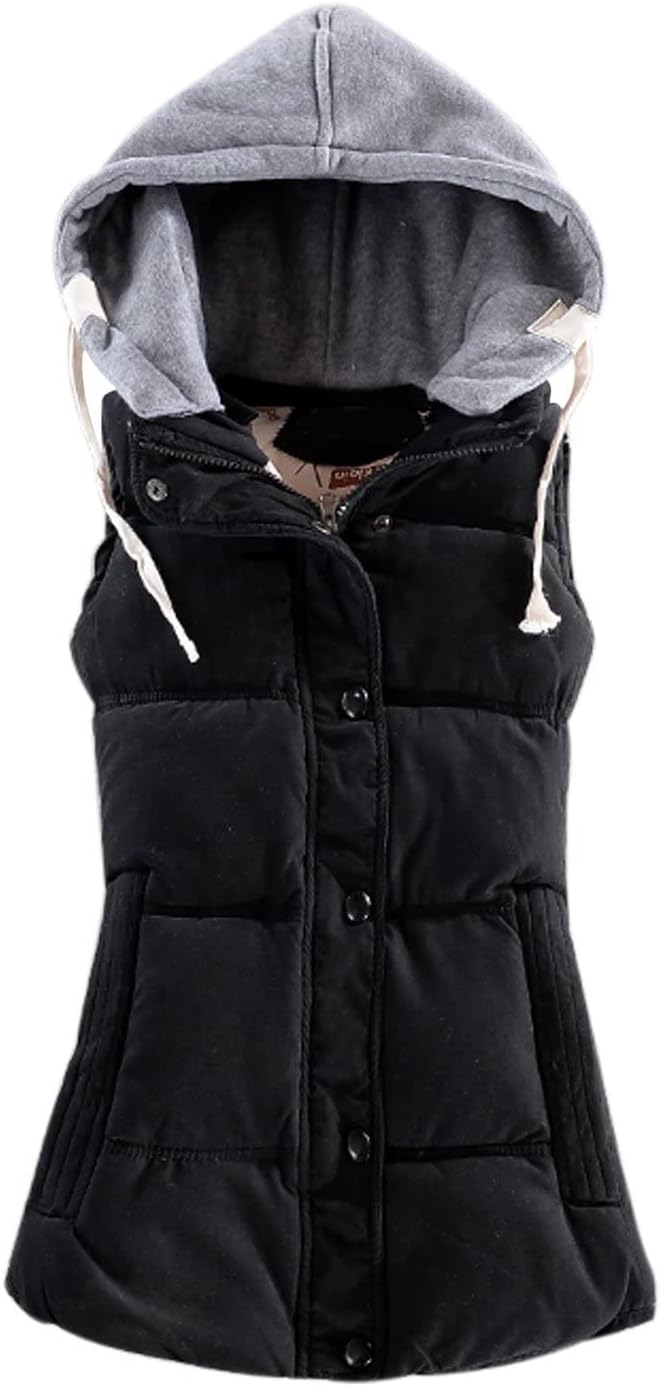 Yeokou Women's Slim Sleeveless Quilted Winter Puffer Vest Coat