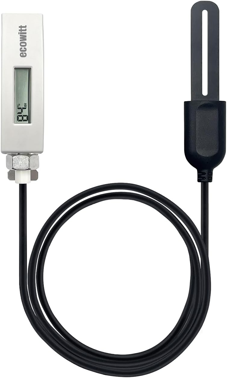 ECOWITT WH51L Soil Moisture Sensor with LCD Display and Probe