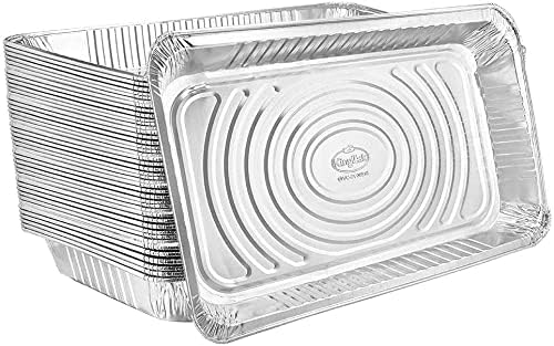 Aluminum Pans Full Size for Roasting & Baking - 100 Pack