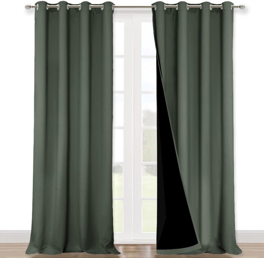 NICETOWN 100% Blackout Curtains for Energy Efficiency and Style