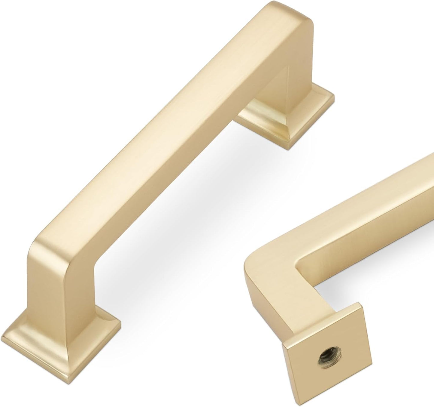 Brushed Brass Cabinet Handles for Kitchen and Furniture Use