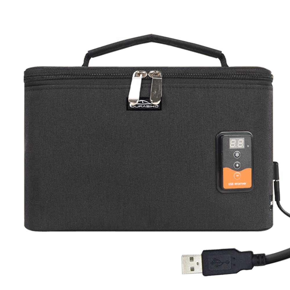DURASIKO Portable Car Bottle Warmer - Adjustable Heating, Digital Display
