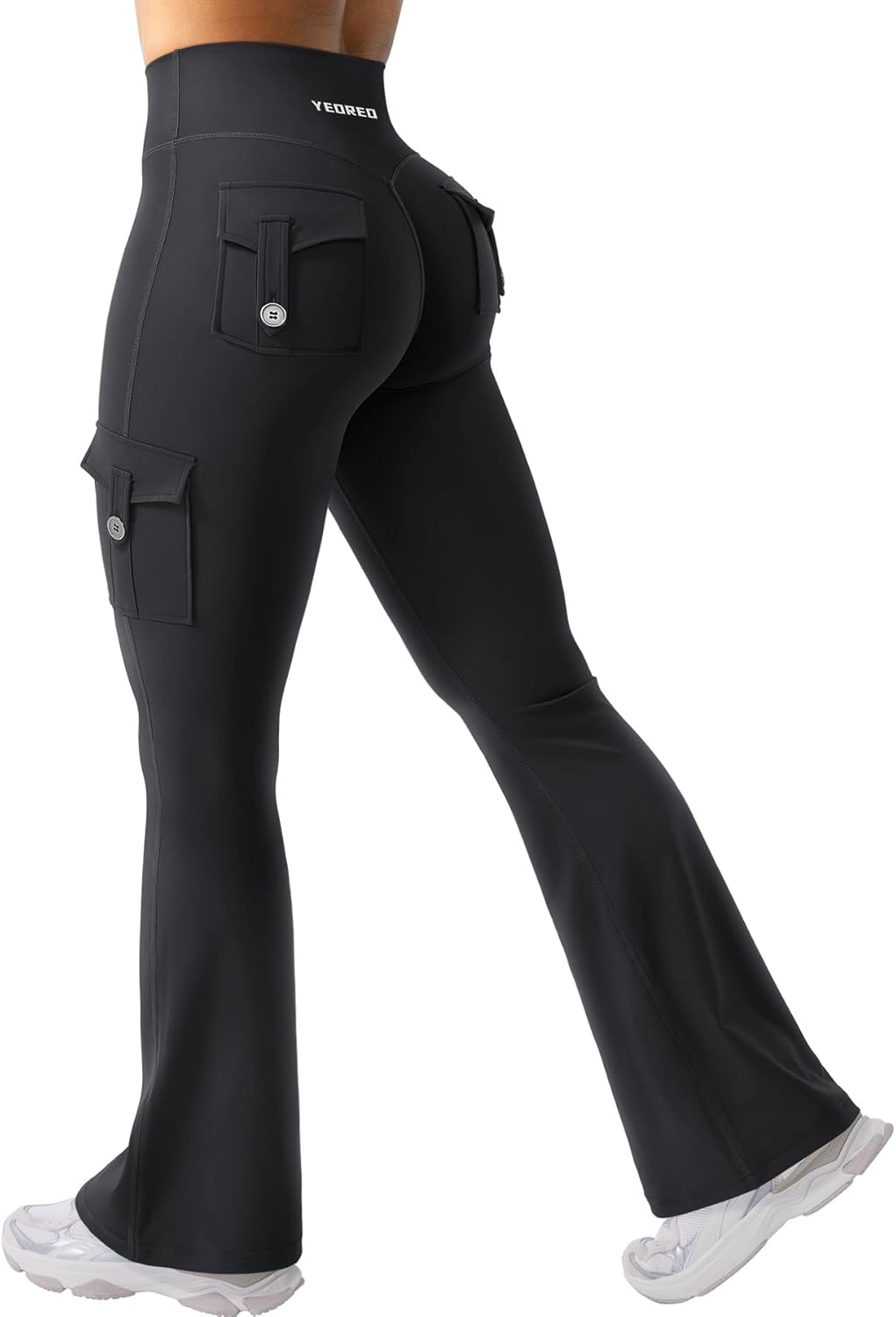 YEOREO CoreFlex Women Workout Flare Leggings with Pockets