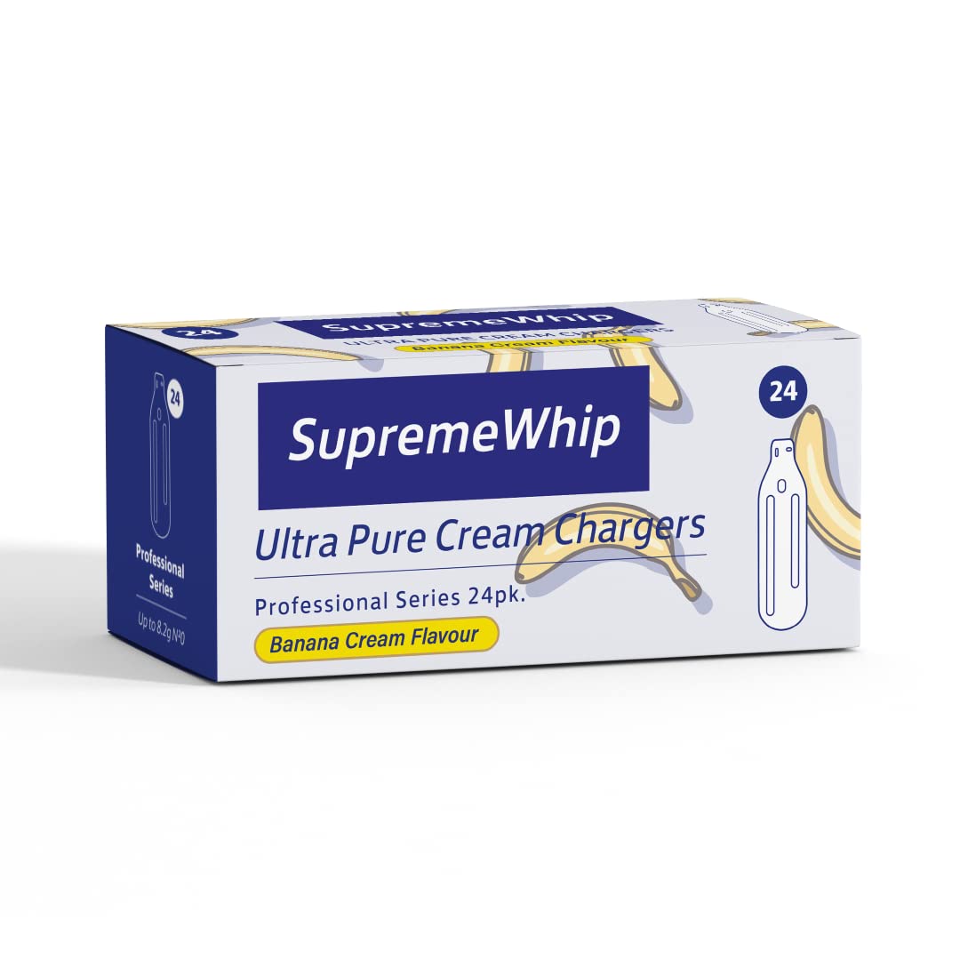 600-Pack SupremeWhip Banana Cream Chargers - 8.2g Pure Gas
