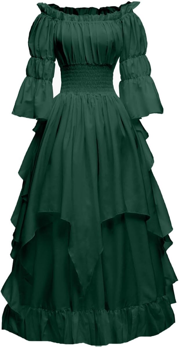 Gothic Witch Dress for Women - Medieval Renaissance Costume