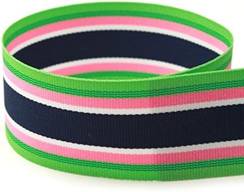 USA Made 7/8 Bahama Breeze Striped Grosgrain Ribbon for Crafts