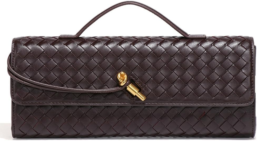 Trendy Woven Evening Clutch Purses for Women - Cute Handbag