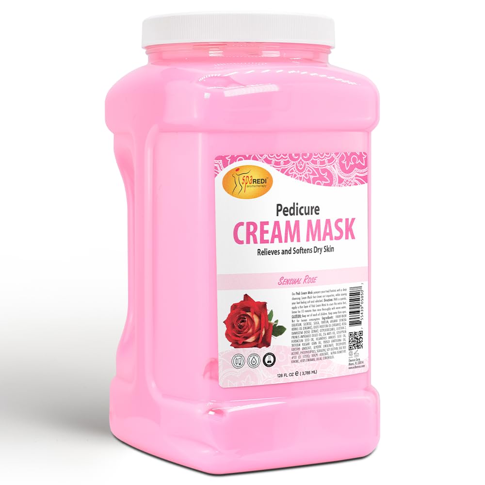 SPA REDI Body and Foot Cream Mask - Hydrating Rose Formula