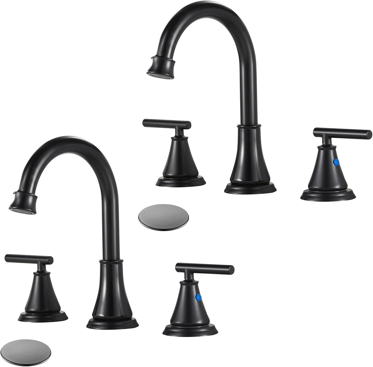 Fransiton Black 8 Inch Widespread Bathroom Sink Faucet Review