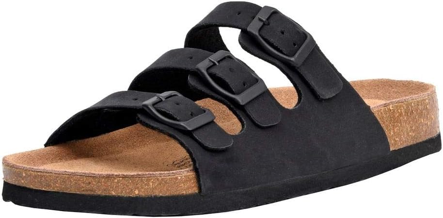 CUSHIONAIRE Women's Lela Cork Footbed Sandal for Ultimate Comfort
