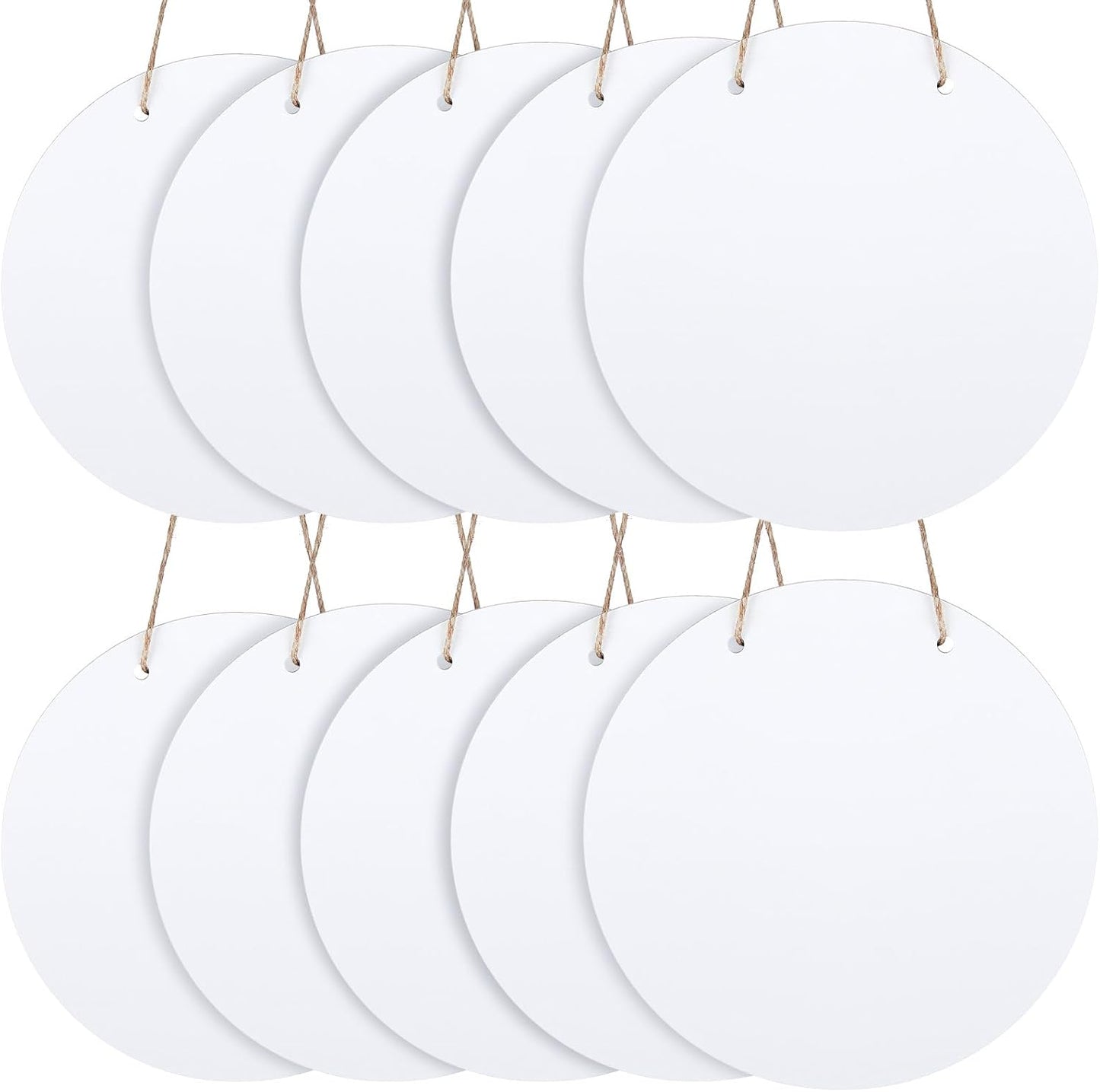 10 Pcs Round Sublimation Door Hanger Blanks for DIY Projects