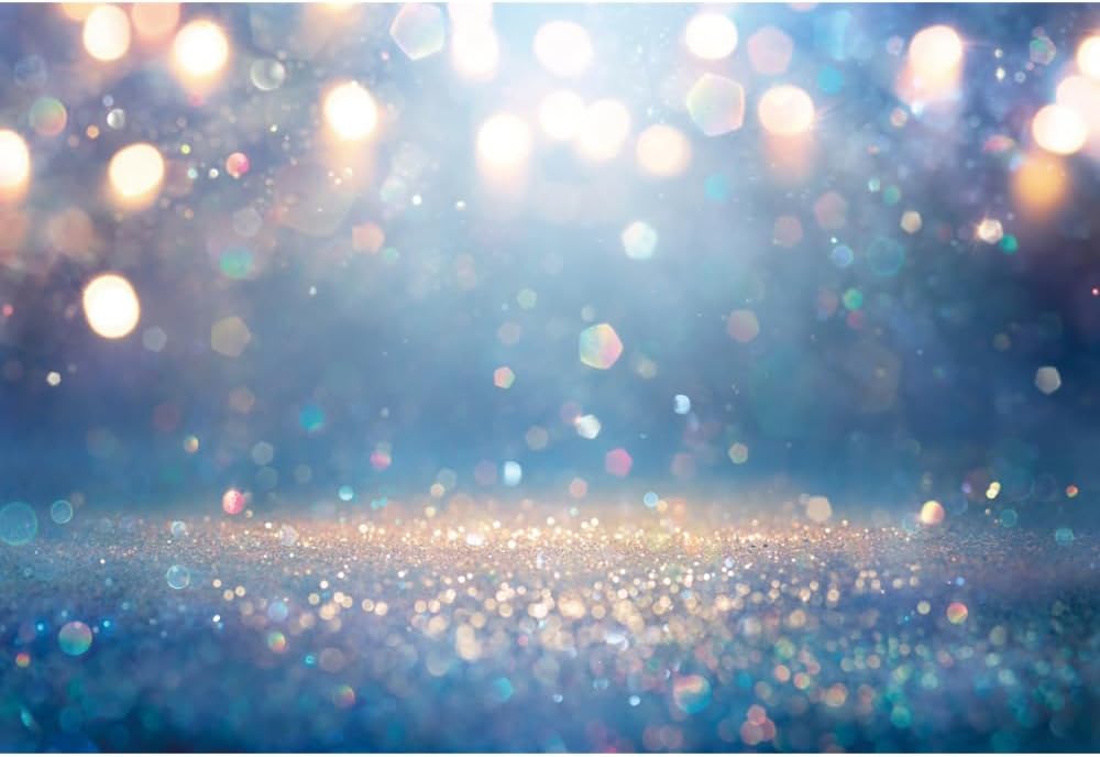 12x8ft Blue Glitter Backdrop for Stunning Photoshoots