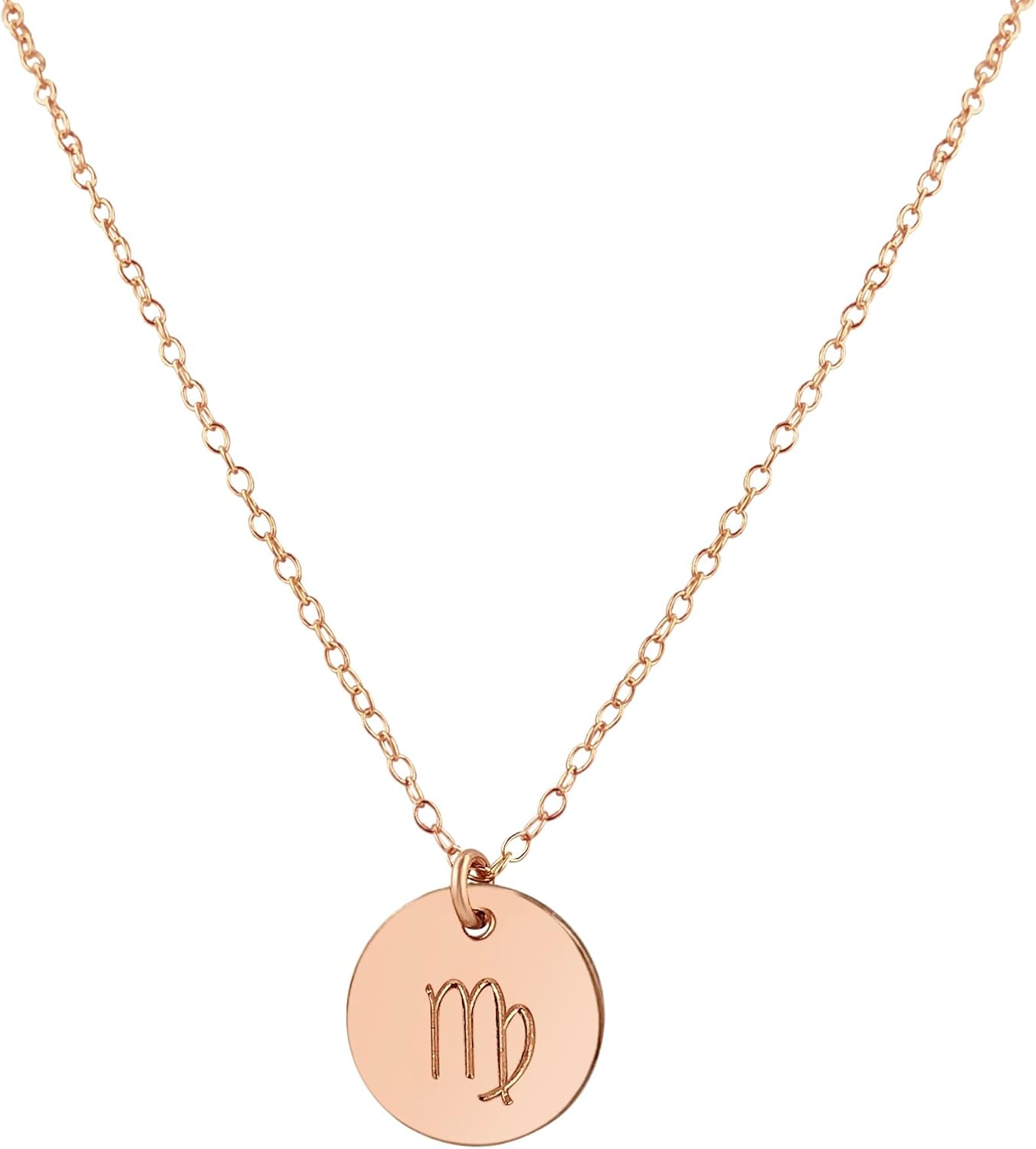 Handmade Zodiac Charm Necklace in Sterling Silver and Gold