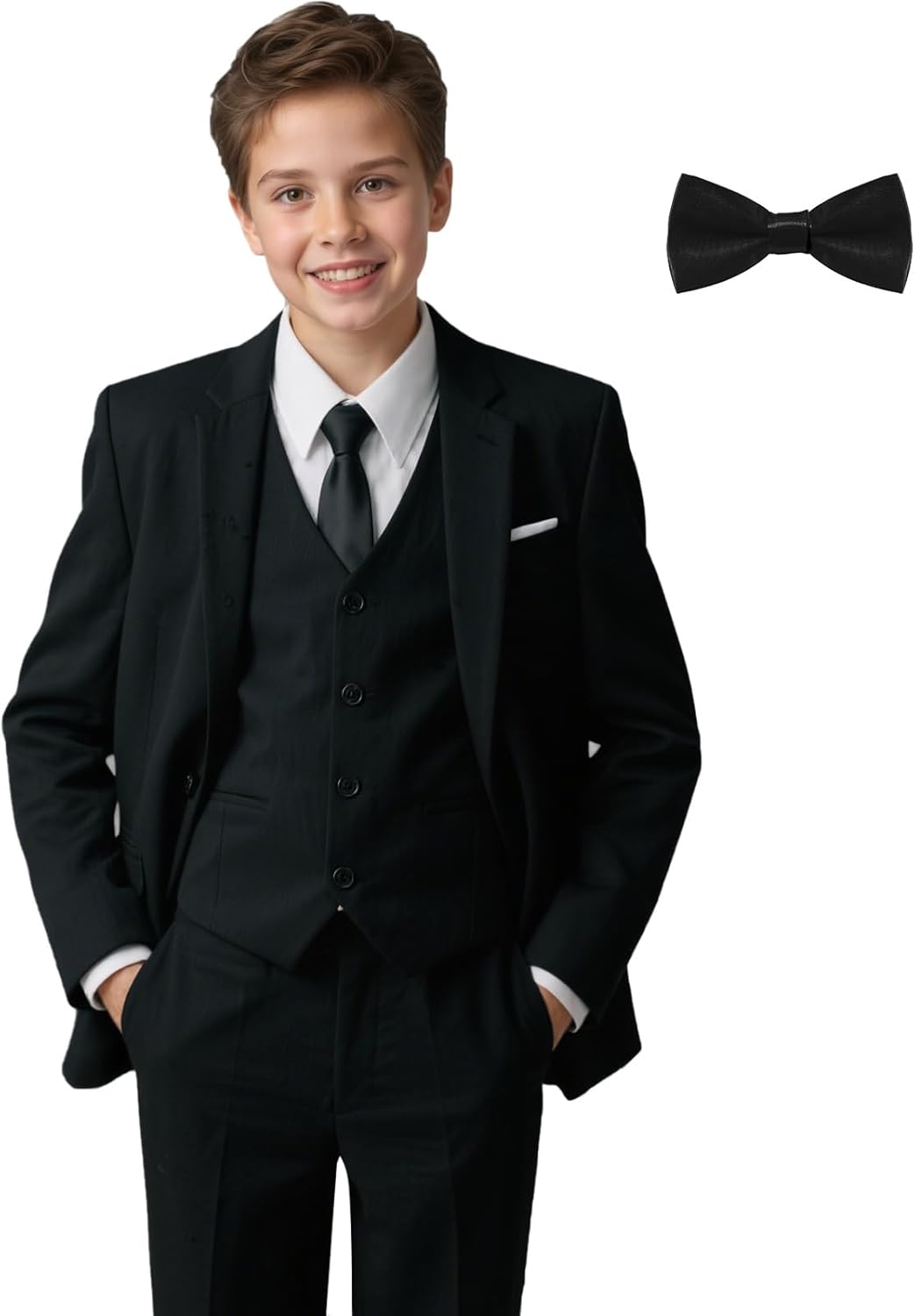 Boys' Suits Formal Tuxedo Slim Fit for Weddings and Events