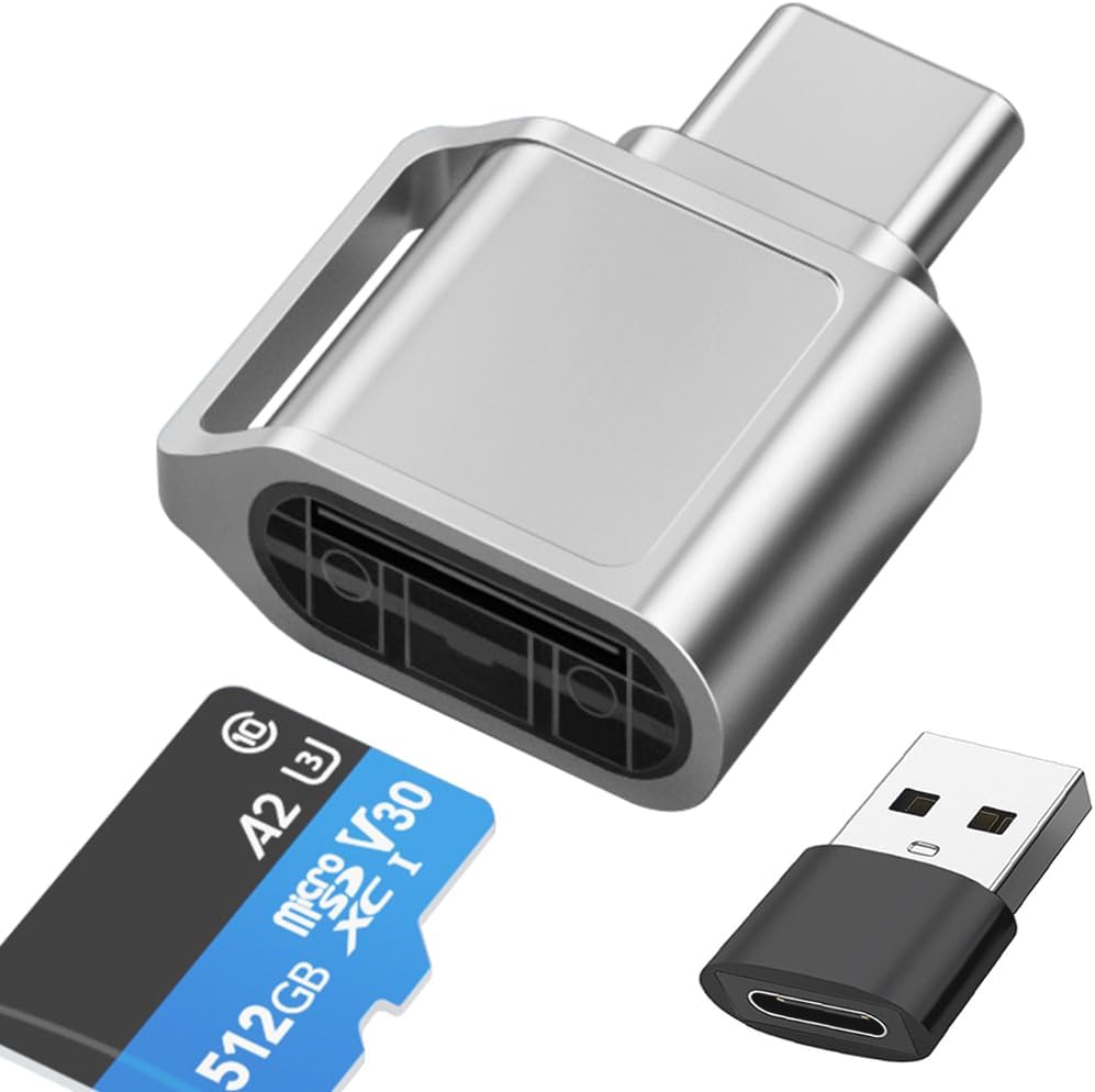 Universal Card Reader with Keychain - Effortless Data Transfer!