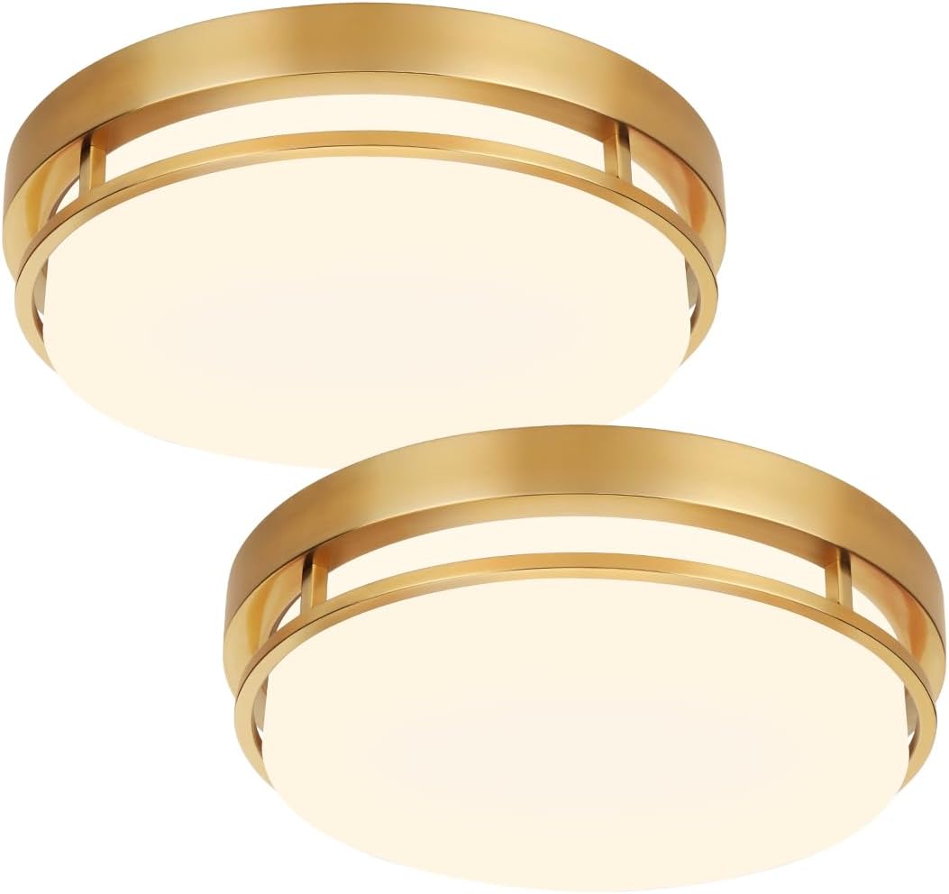 2Pack LED Flush Mount Ceiling Light Fixture for Modern Spaces
