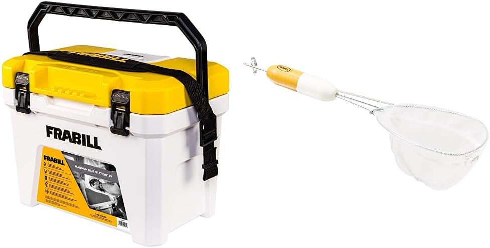 Frabill Magnum Bait Station 19 Quart Live Bait Well with Net