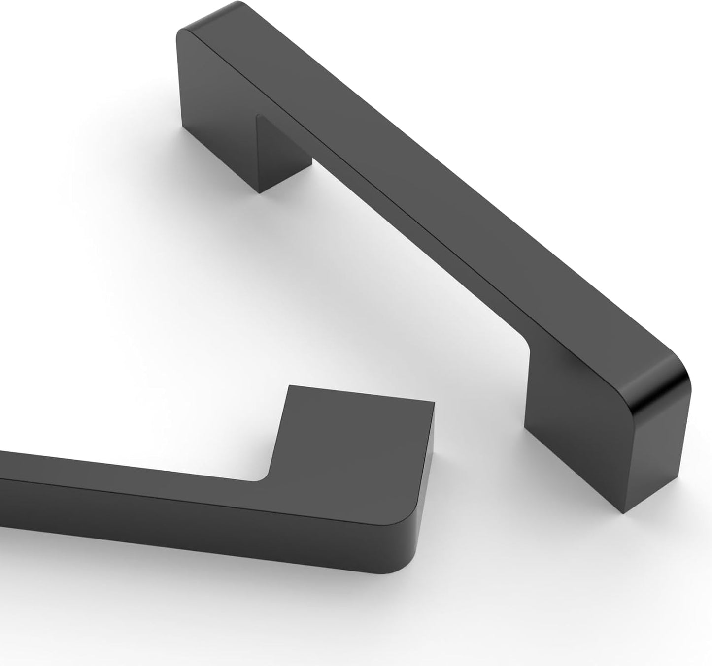 Matte Black Kitchen Cabinet Handles - 10 Pack of 3.75 Inch Pulls