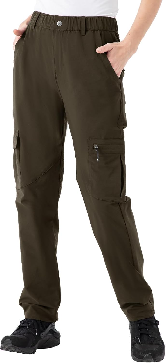 Rdruko Women's Hiking Cargo Pants for Outdoor Adventures