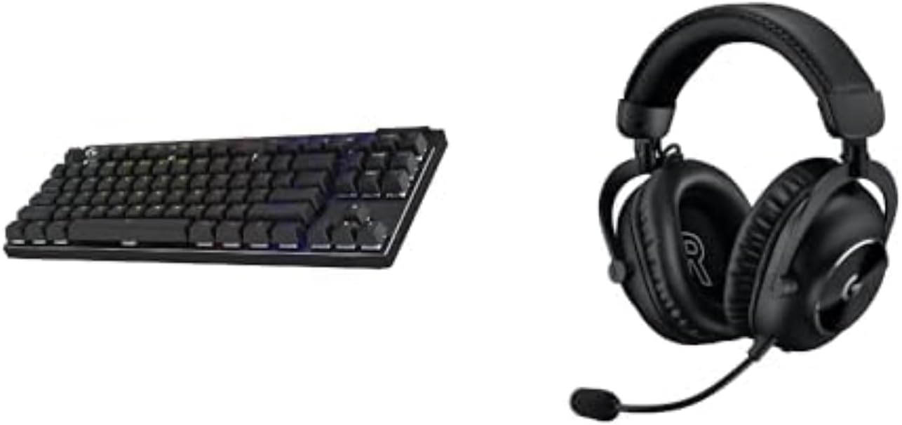 Logitech G Pro X TKL Wireless Gaming Keyboard and Headset Bundle