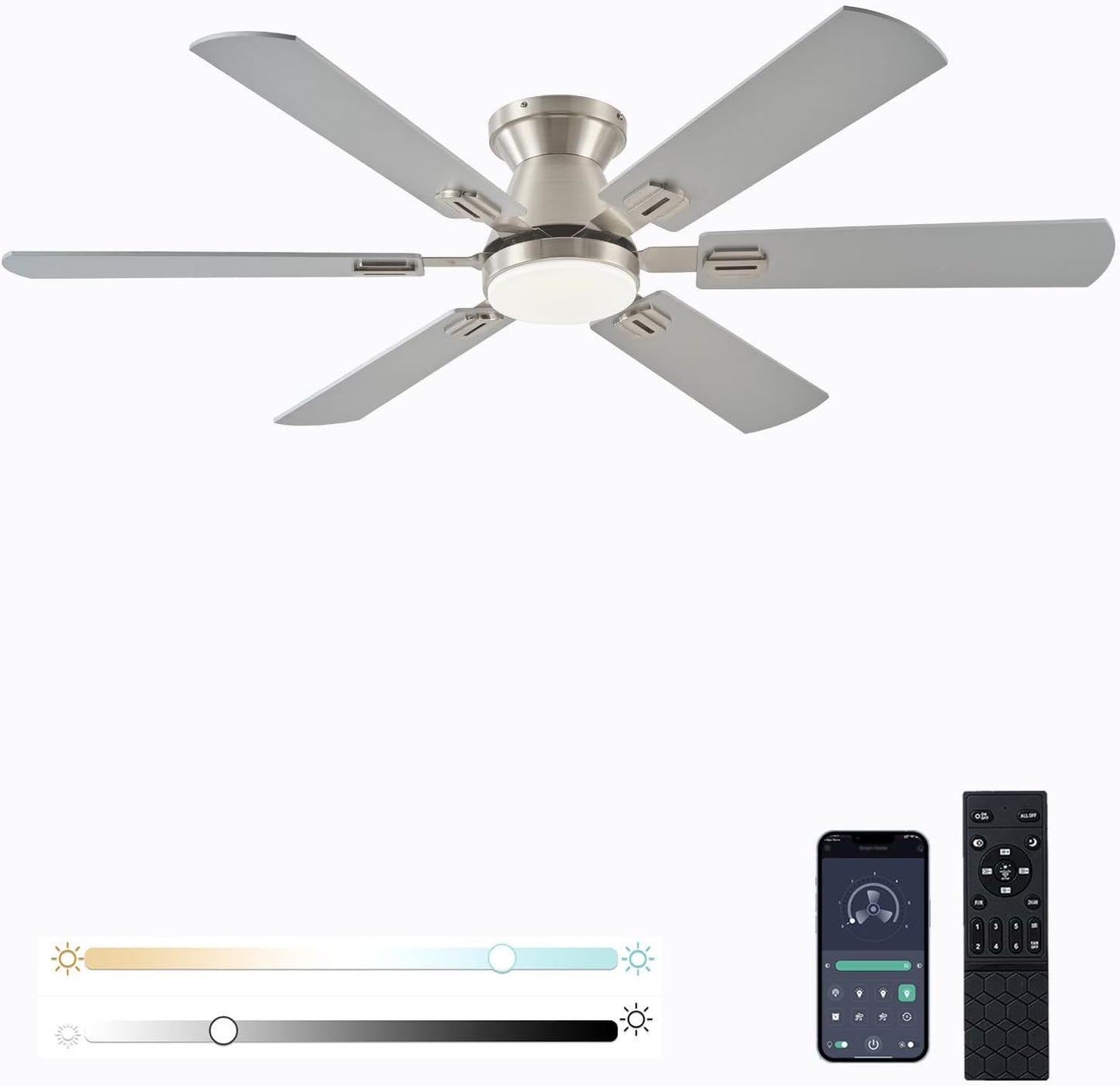 56 inch Ceiling Fan with Lights and Remote Control for Comfort