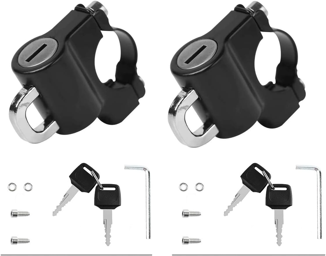 TEMIREN Motorcycle Helmet Lock Set - Anti-Pry Safety & Waterproof