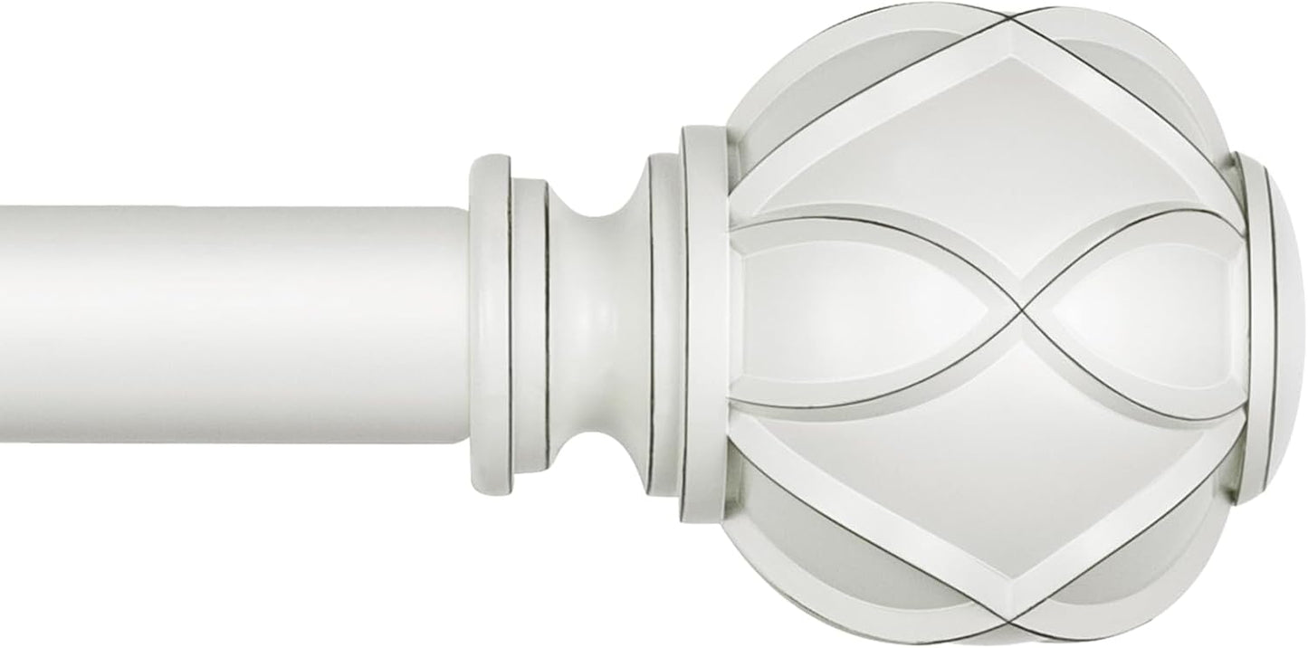 KAMANINA Adjustable Curtain Rods for Windows 72 to 144 Inches
