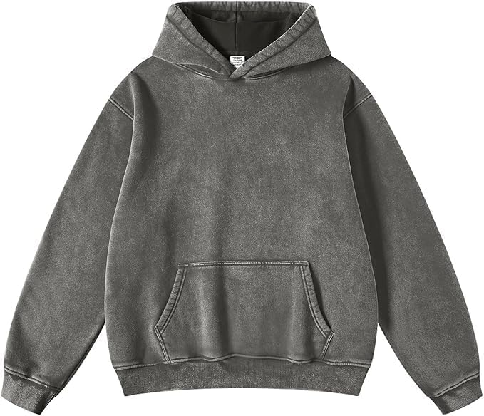 Mens Oversized Hoodies Pullover Vintage Sweatshirt for Style