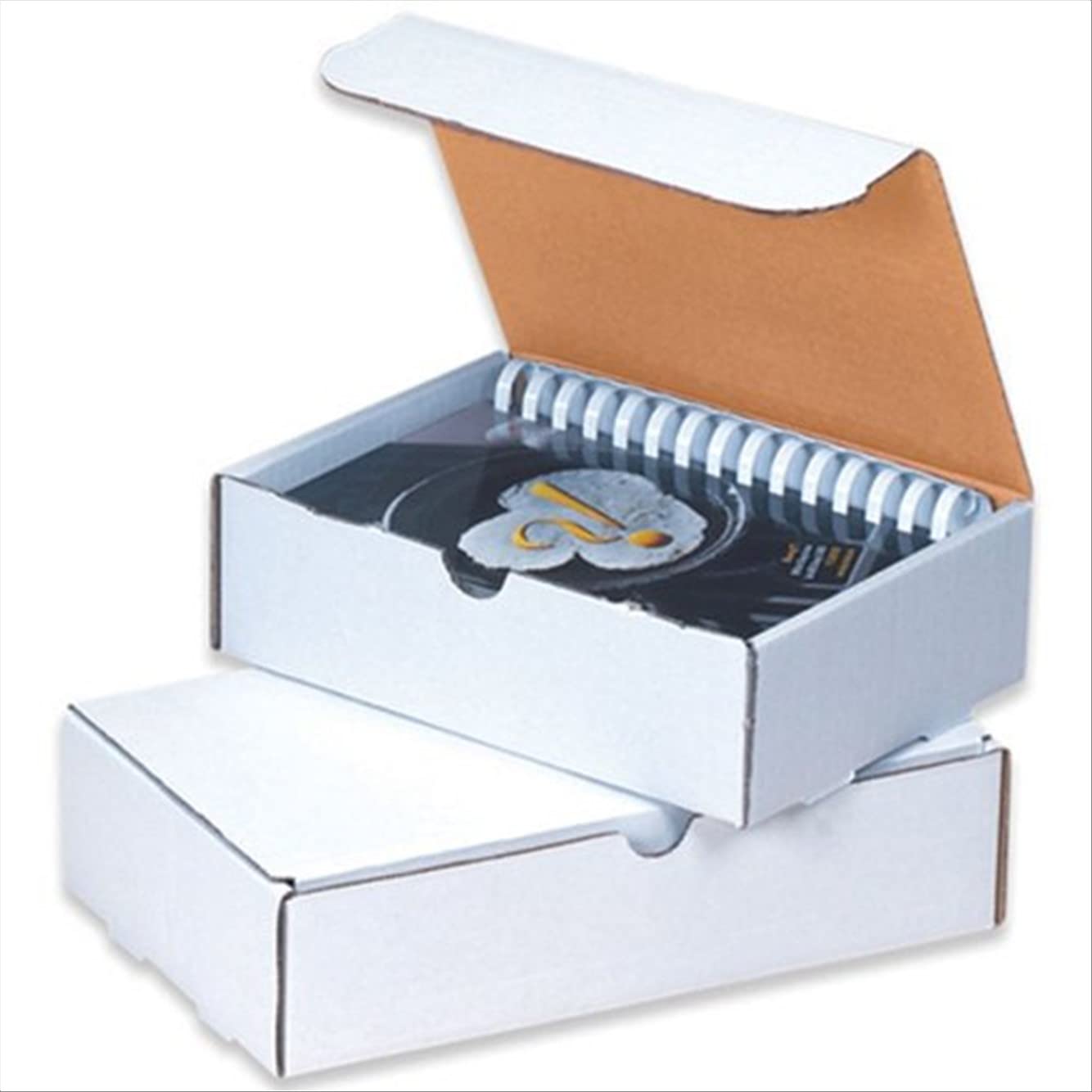 Aviditi White Literature Mailing Boxes for Shipping and Storing