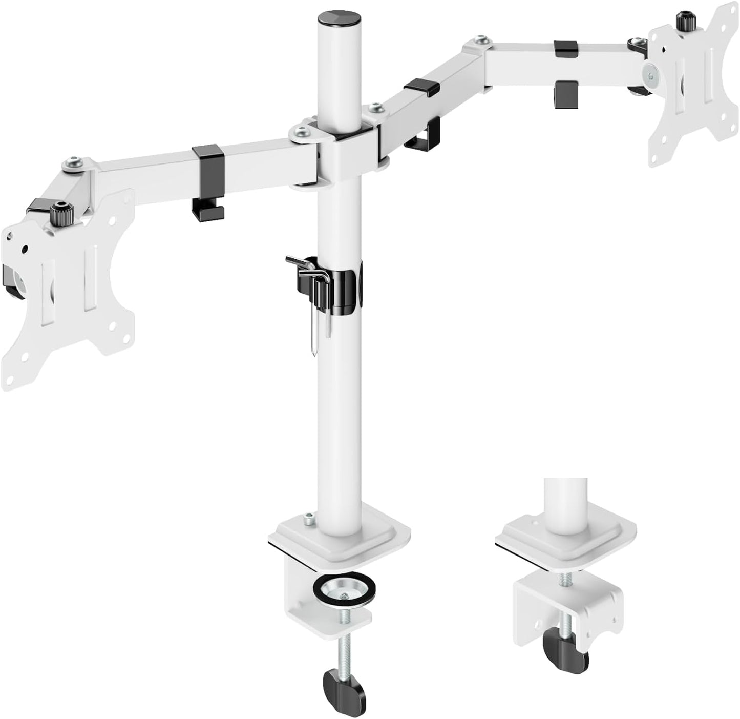 Dual Monitor Mount Stand for 17-32 Inch Screens, Adjustable
