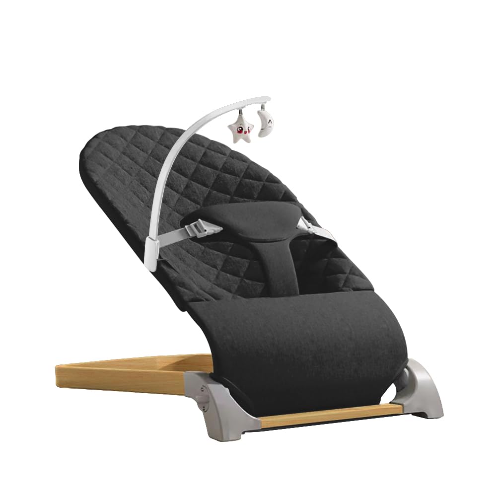 Portable Baby Bouncer: 3 Height Adjustments for Happy Babies!