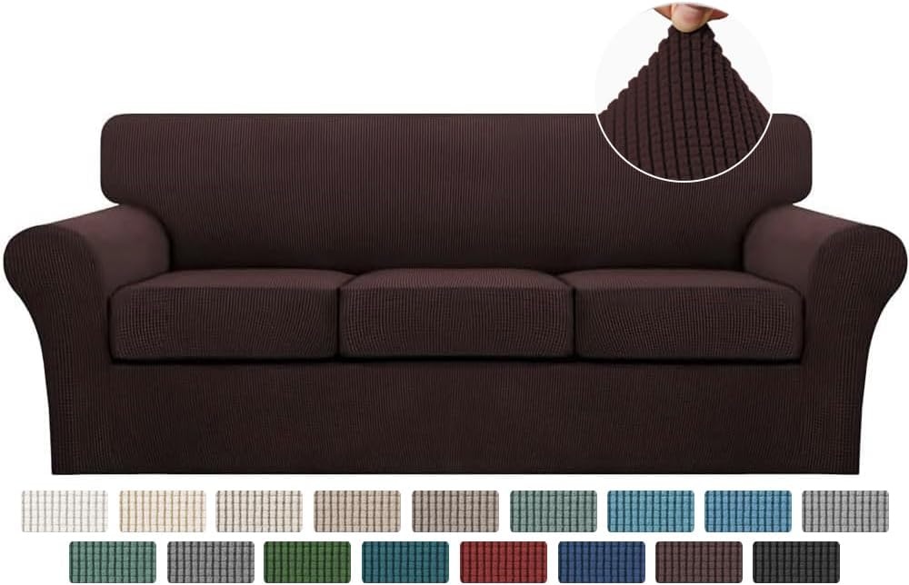 Turquoize 4 Piece Sofa Covers for 3 Cushion Couch Slipcover