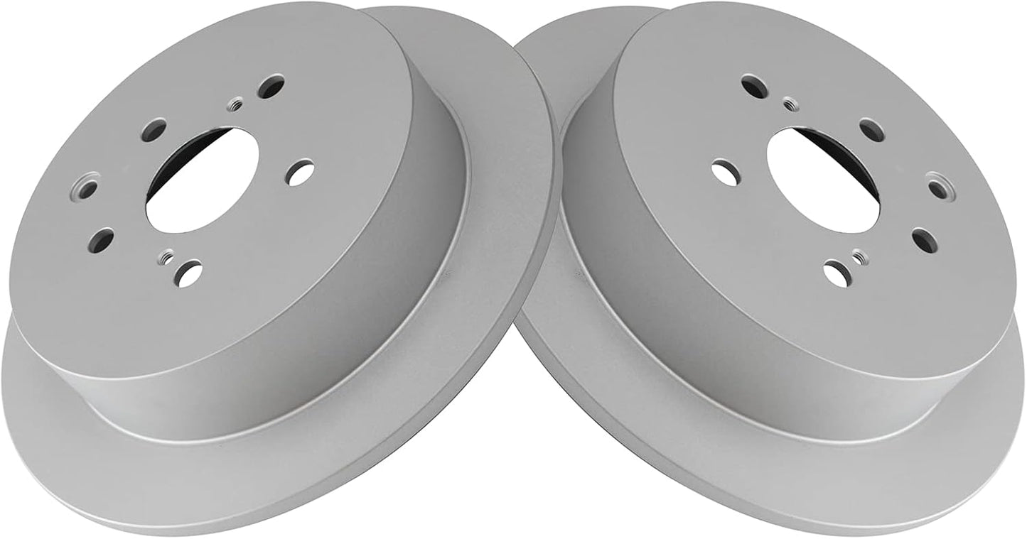 TRQ Rear Brake Rotors Set for Lexus RX350 RX450h Highlander